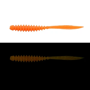 Силикон Jackall Peke Ring 2"(10шт) Glow Orange/Gold Flake