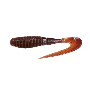 Силикон Jackall Rhythm Grub 2.4" (5шт) Cola Blue Gill