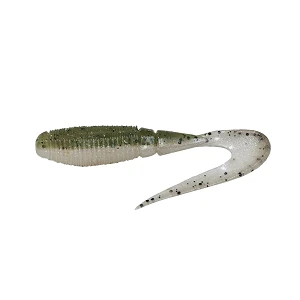 Силикон Jackall Rhythm Grub 2.4" (5шт) SK Green Pumpkin Pearl