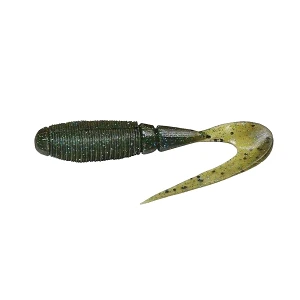 Силикон Jackall Rhythm Grub 3" (5шт) Green Pumpkin Goby