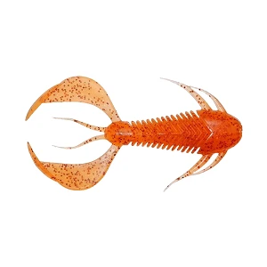 Силикон Megabass Rock Hog 2" (10шт) Clear Orange/Rainbow Flakes