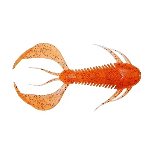 Силикон Megabass Rock Hog 2.5" (7шт) Clear Orange/Rainbow Flakes