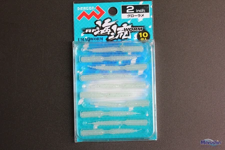 Силікон Dragon RF Ocean Current Worm 2" (10шт) Glow Lame
