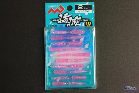 Силикон Dragon RF Ocean Current Worm 2" (10шт) Pink Glitter
