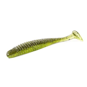 Силикон Noike Wobble Shad Ninja 4" (6шт) 131 Green Pumpkin/Chart
