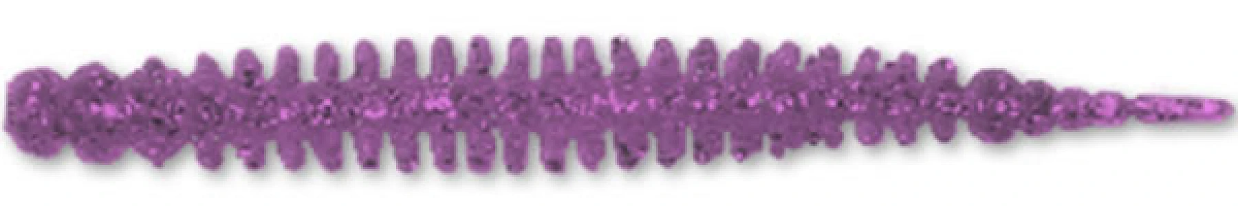 Силикон Crazy Ocean Sea Worm 2.5" (8шт) 109 Clear Purple Lame UV  (HF) 