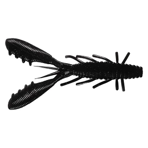 Силикон Hideup Stagger Craw 4" (5шт) 109 Black Solid