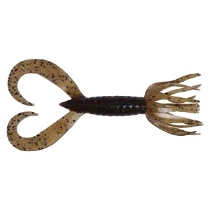 Силікон Keitech Little Spider 2" (8шт) 207 Green Pumpkin Pepper Blue FLK