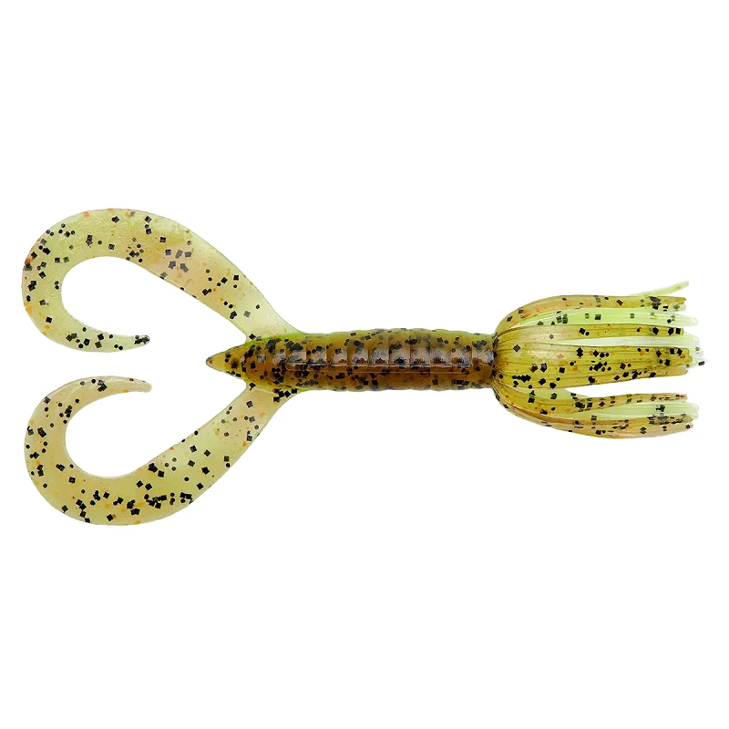 Силікон Keitech Little Spider 3" (8шт) 401 Green Pumpkin Chartreuse