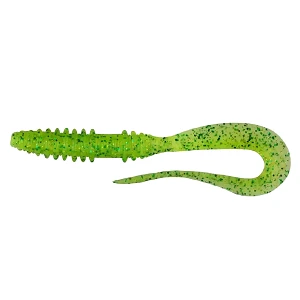 Силикон Keitech Mad Wag Slim 4.5" (9шт) 424 Lime Chartreuse