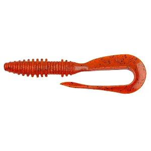 Силикон Keitech Mad Wag Slim 4.5" (9шт) EA#13 Spicy Mustard / Blue