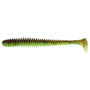 Силикон Keitech Swing Impact 2.5" (10шт) 401 Green Pumpkin Chartreuse