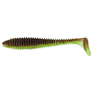 Силикон Keitech Swing Impact FAT 2.8" (8шт) 401 Green Pumpkin Chartreuse