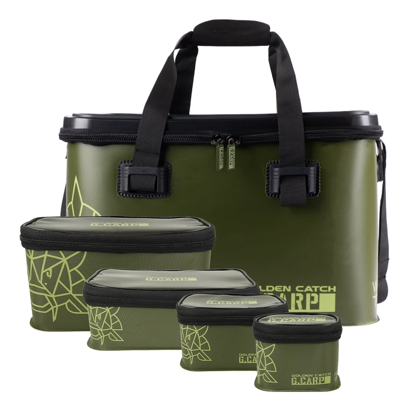 Сумка с кейсами GC G.Carp Waterproof Tackle Bag L Set 