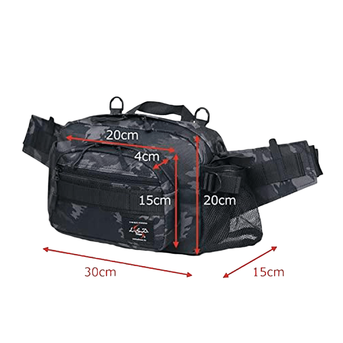 Сумка LSD Designs Hip Bag Medium Shot Neo Black Сamo - Фото №1