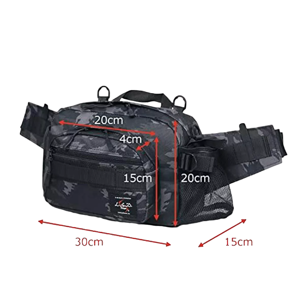 Сумка LSD Designs Hip Bag Medium Shot Neo Black Сamo - Фото №1