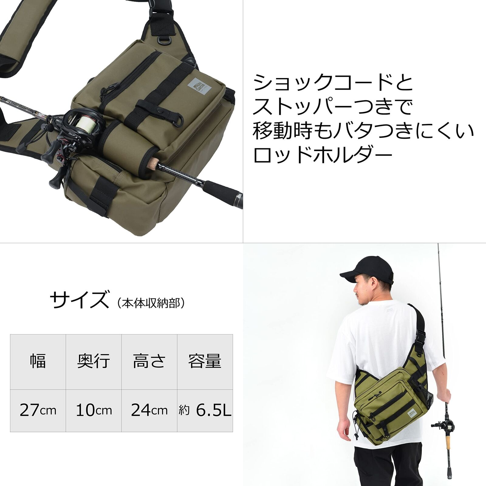 Сумка Abu Garcia One Shoulder Bag 3 Coated Black - Фото №1