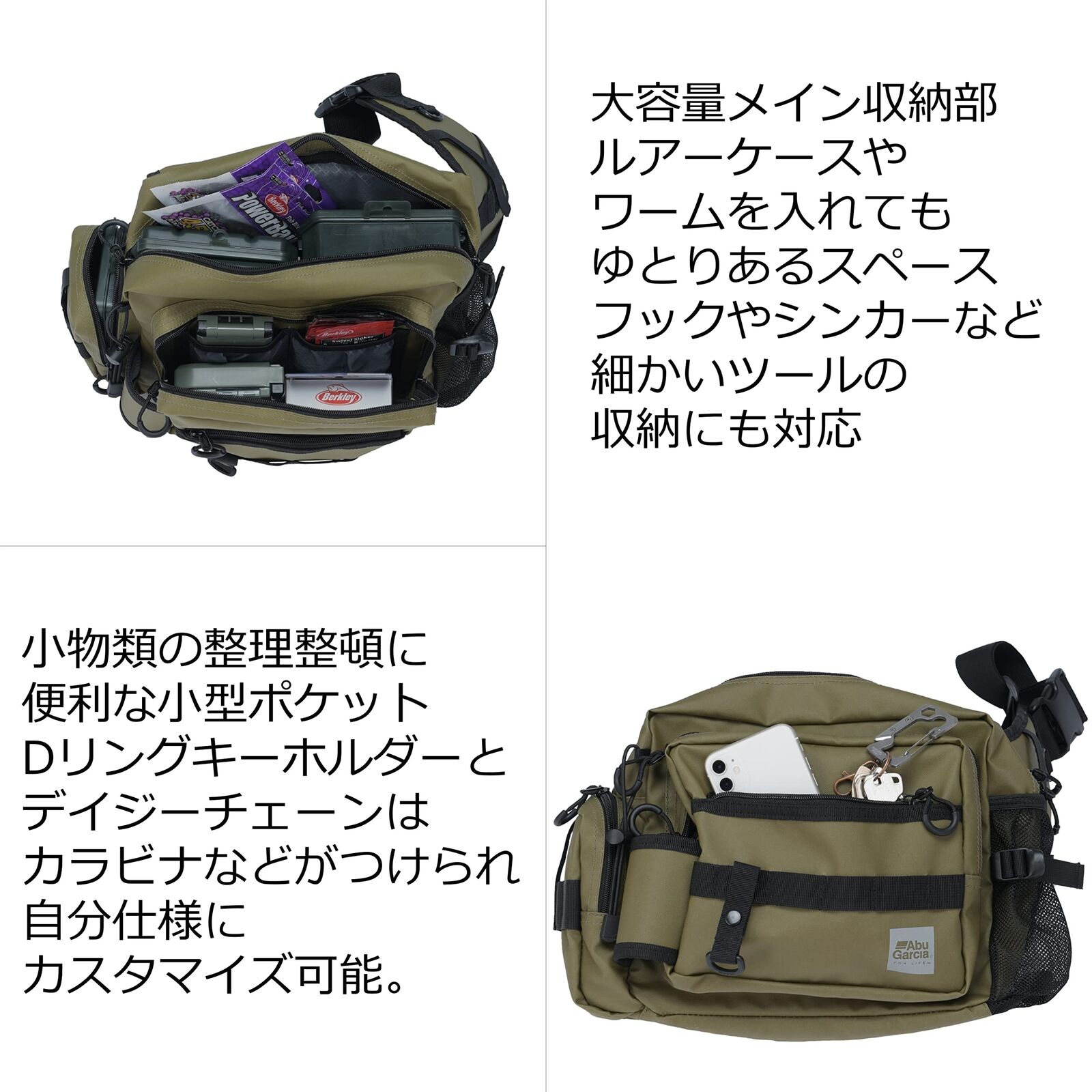 Сумка Abu Garcia One Shoulder Bag 3 Coated Black - Фото №3