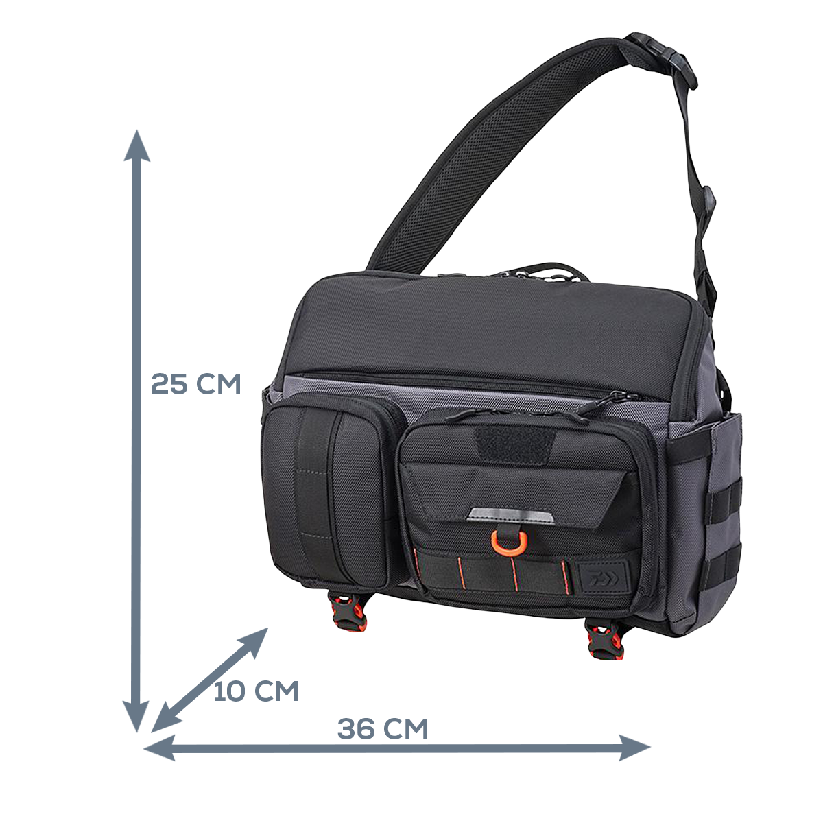Сумка Daiwa HG Messenger Bag (C) Gray Orange - Фото №8