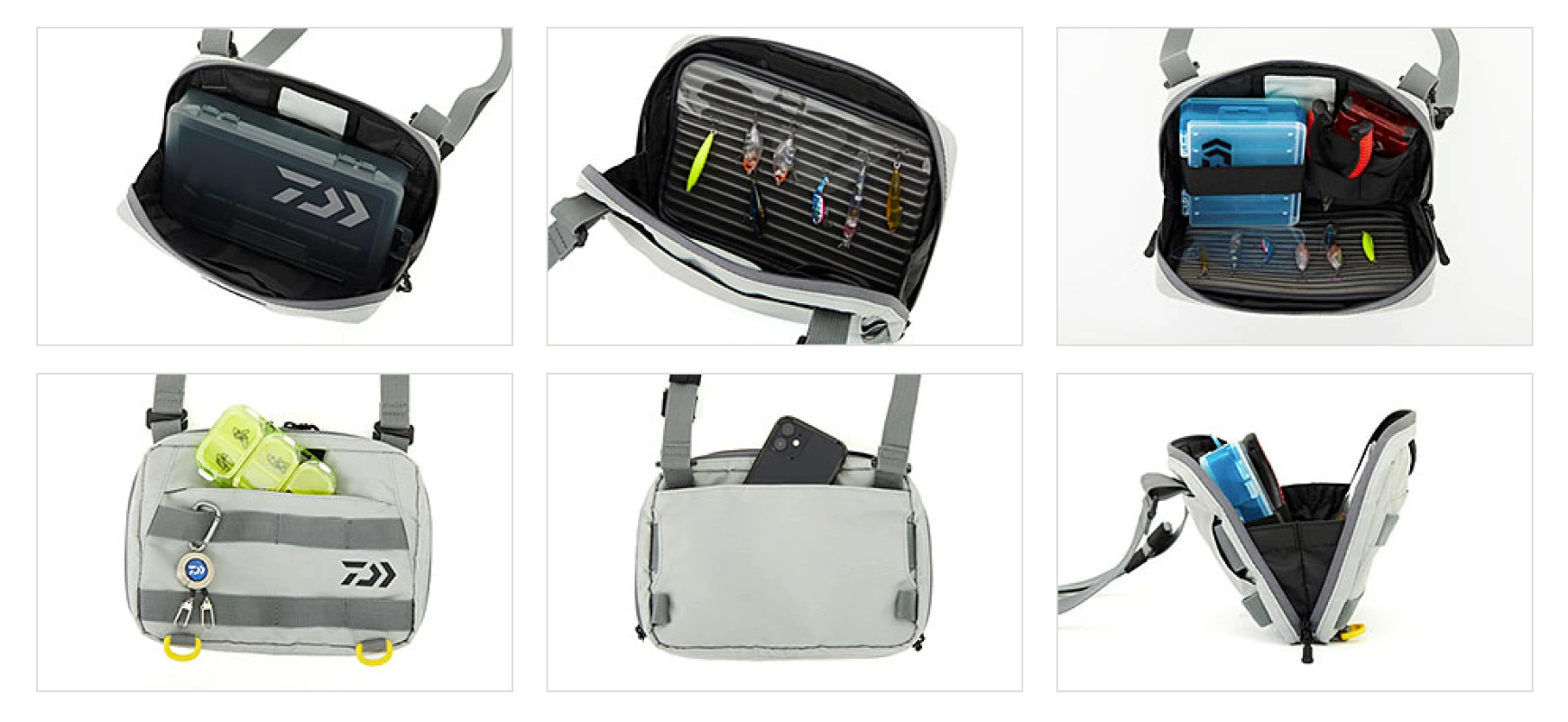 Сумка Daiwa Chest Bag Black (A) - Фото №2
