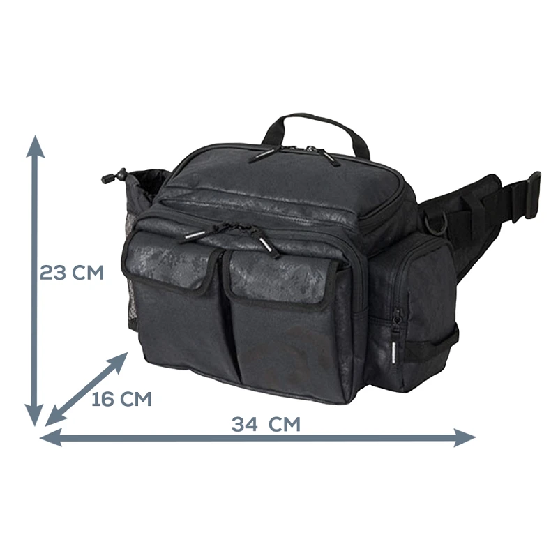 Сумка Daiwa Hip Bag (D) Spiral Black - Фото №1