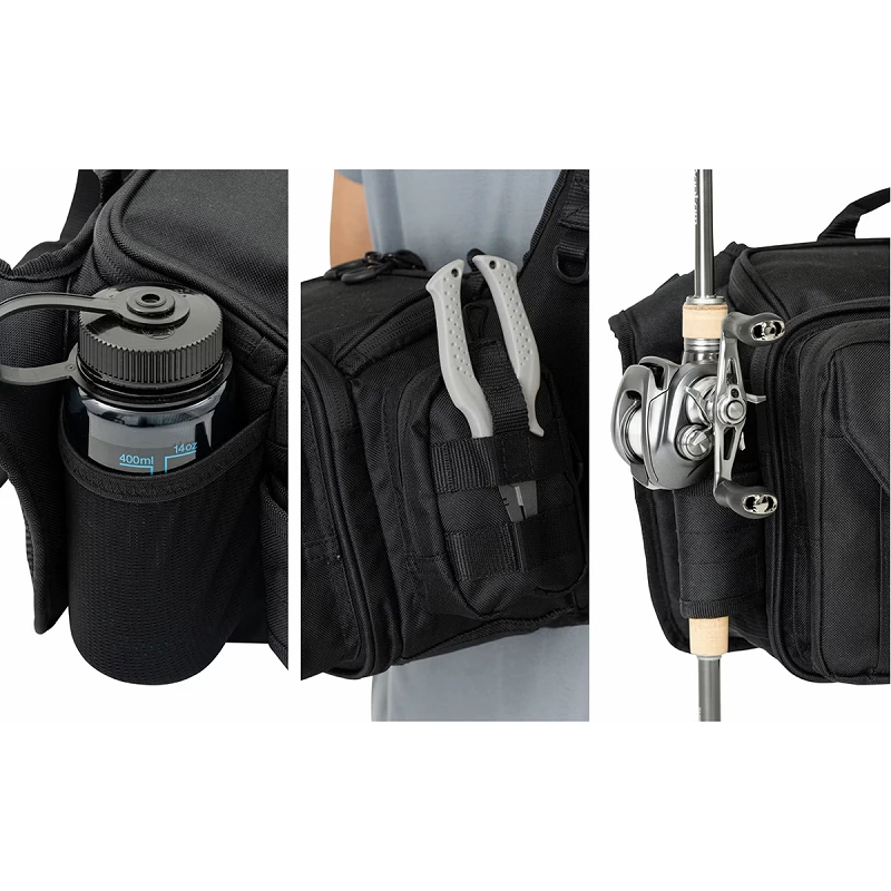Сумка Shimano Tough Shoulder BS-221W Black S - Фото №4