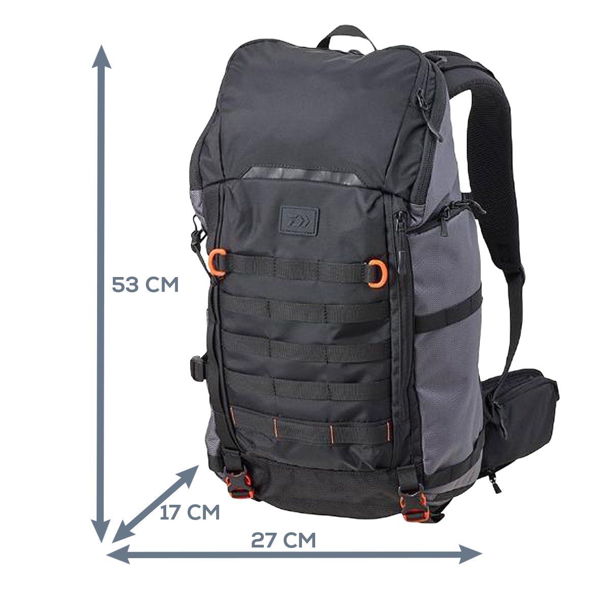 Рюкзак Daiwa HG Backpack (C) 27L Gray Orange - Фото №3