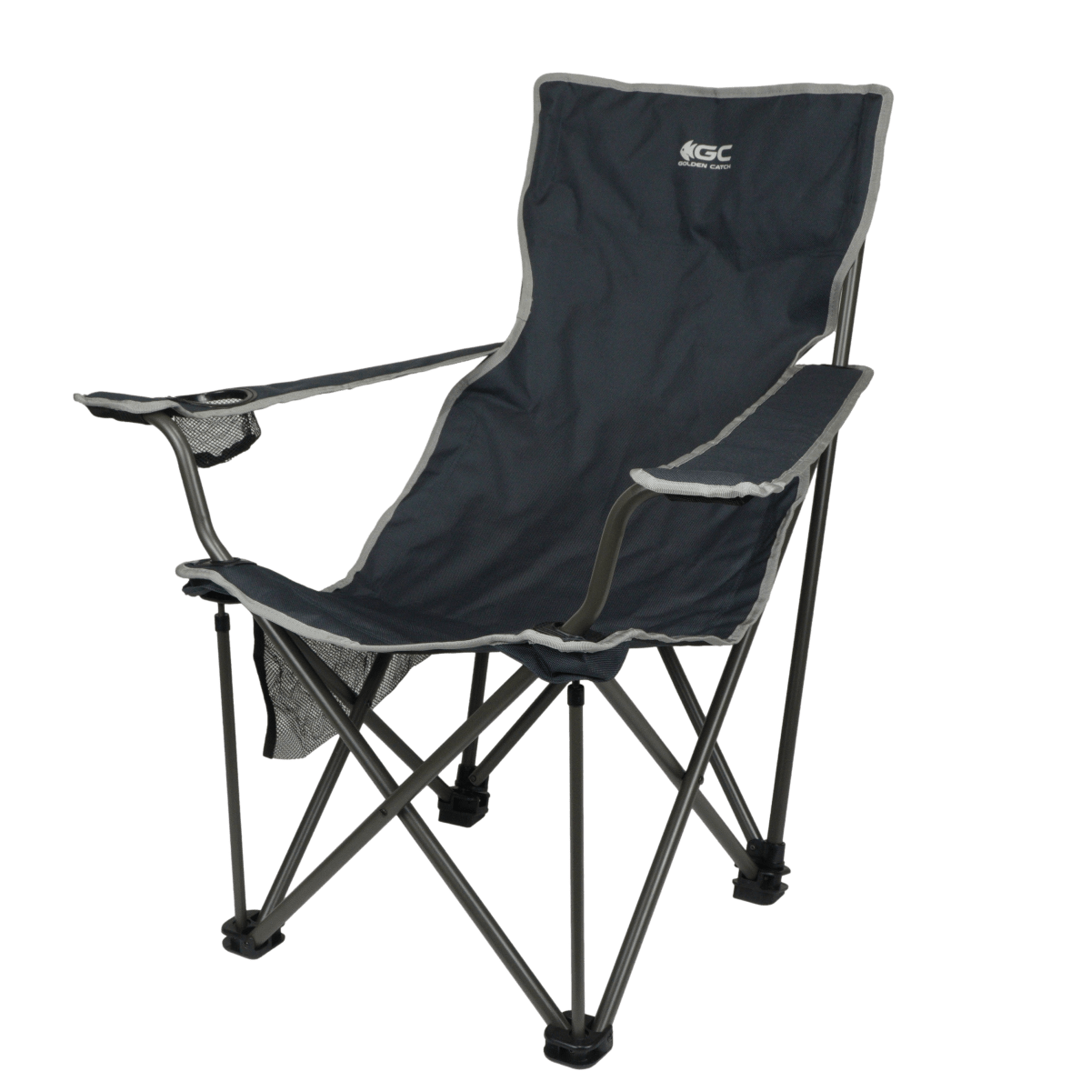 Golden Catch Camping Folding Chair Heavy Duty Steel Frame