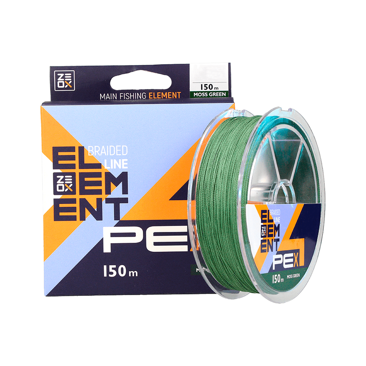 Шнур ZEOX Element PE X4 150м Moss Green