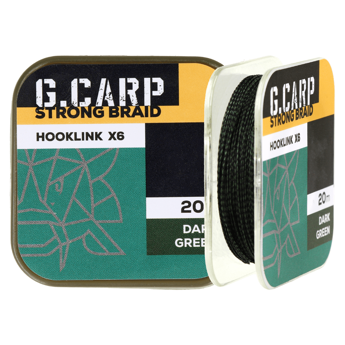 Повідковий матеріал GC G.Carp Strong Braid Hooklink X6 20м Dark Green