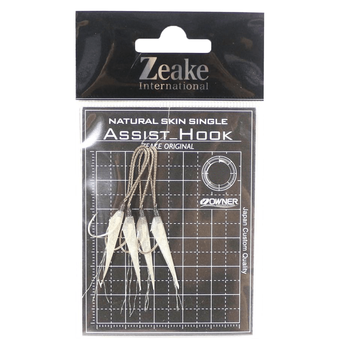 Ассист Zeake Assist Hook Single Fish Skin SLJ (4шт)