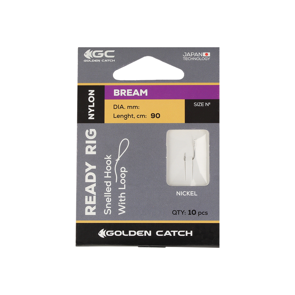 Golden Catch Ready Rig Bream Leader №10 (10pcs)