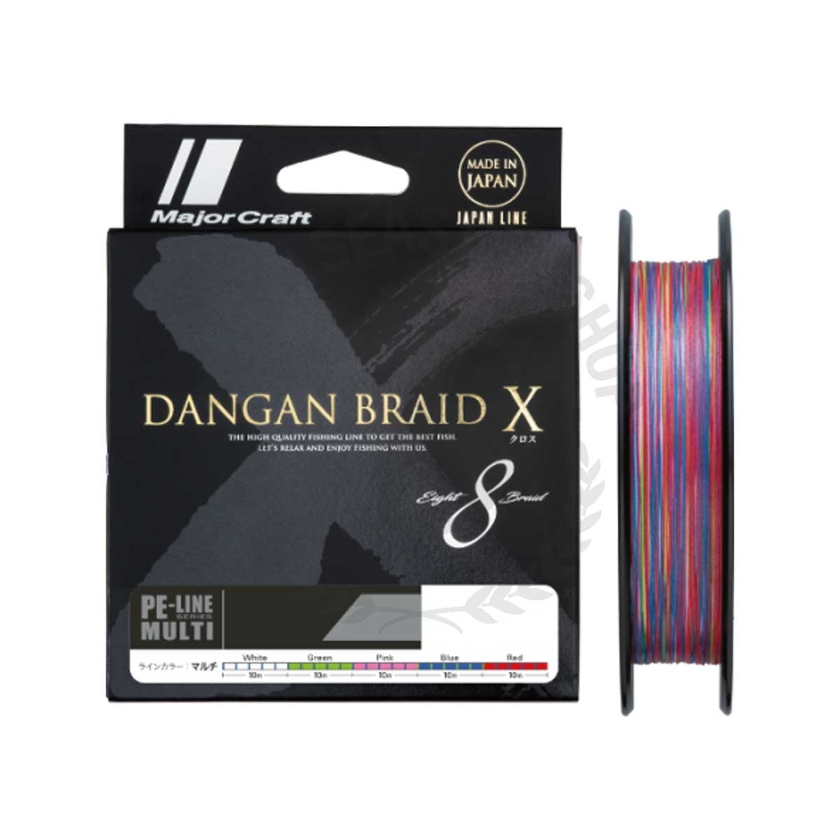 Шнур Major Craft Dangan Braid X8 200м Multicolor