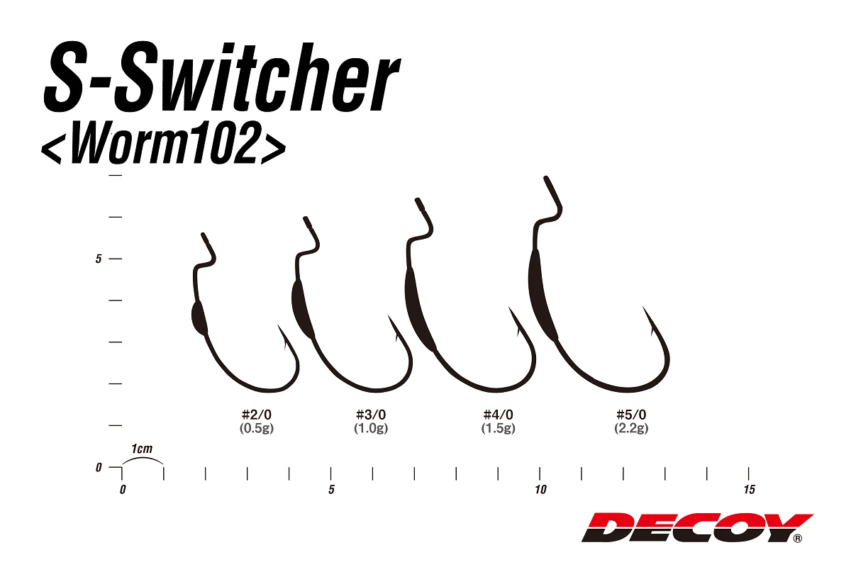 Крючок Decoy S-Switcher Worm 102 - Фото №2
