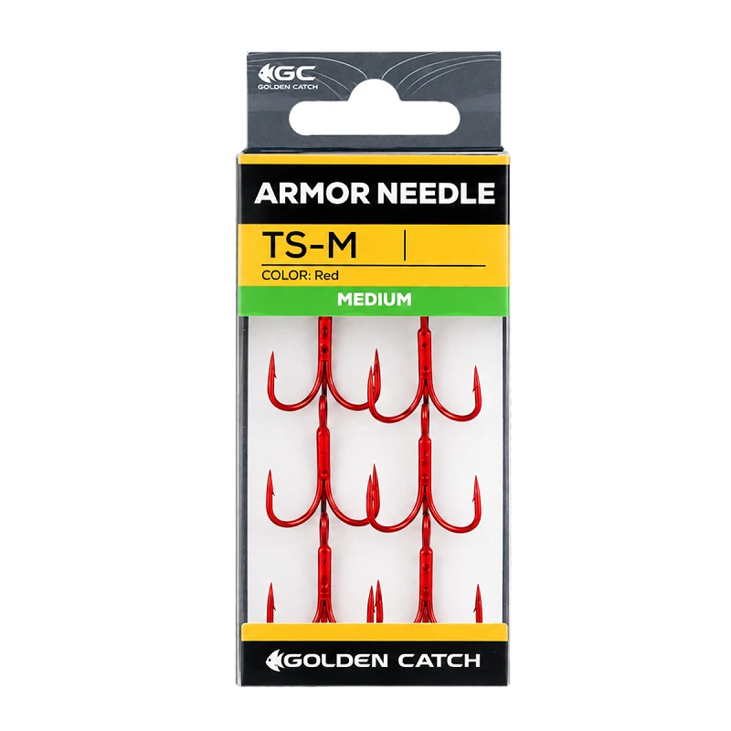 Гачок потрійний GC Armor Needle TS Medium Red - Фото №1