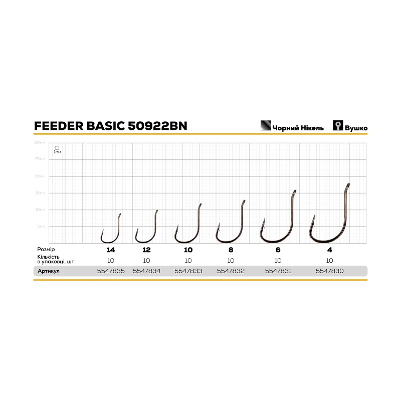 Крючок GC Feeder Basic 50922BN - Фото №2