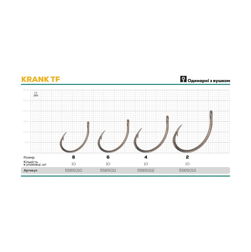 Крючок GC G.Carp Krank TF - Фото №2