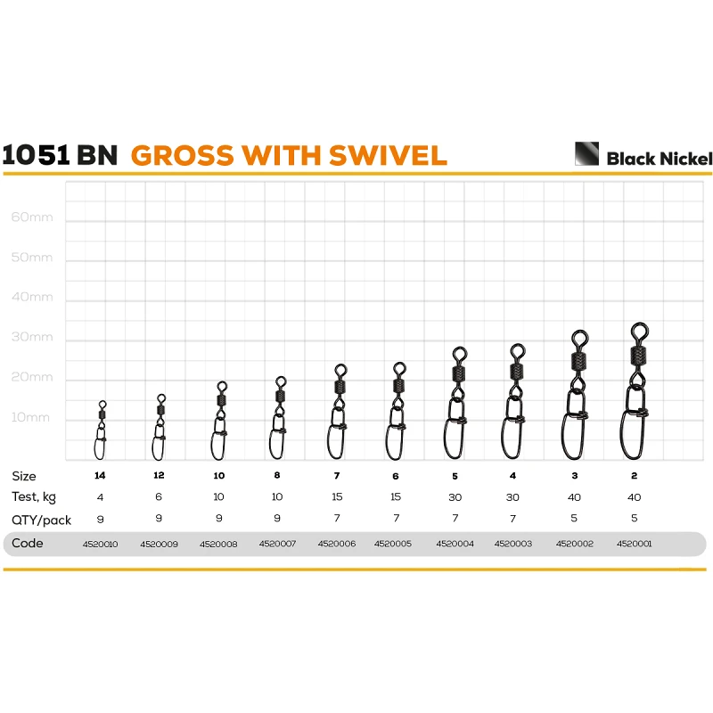Застібка GC Gross with Swivel 1051BN - Фото №1