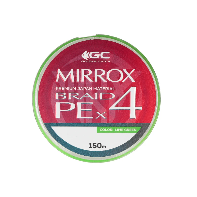Шнур GC Mirrox PE X4 150м Lime Green - Фото №1