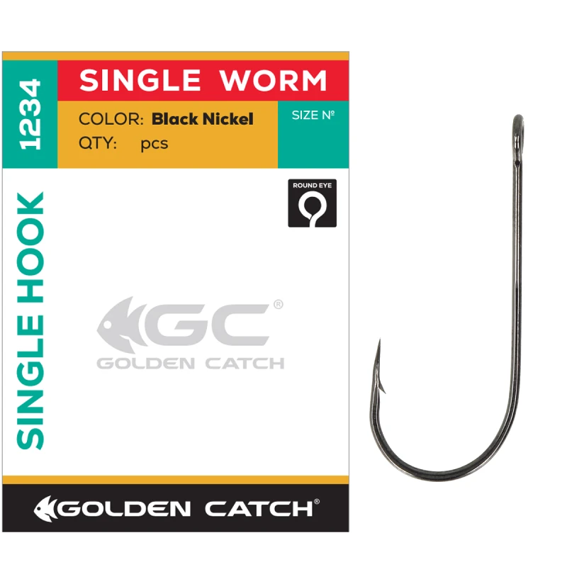 Гачок GC Single Worm 1234BN - Фото №2