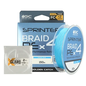 Шнур GC Sprinter PE X4 150м Blue +2м FC