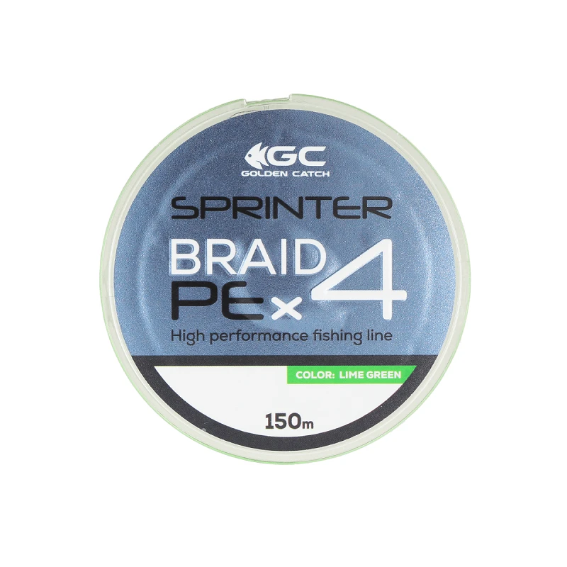 Шнур GC Sprinter PE X4 150м Lime Green - Фото №1