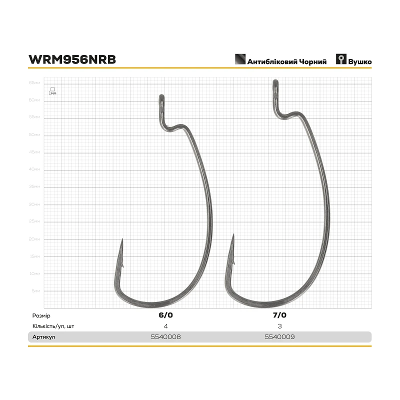 Гачок Hayabusa Offset Wide Gap WRM956NRB - Фото №3