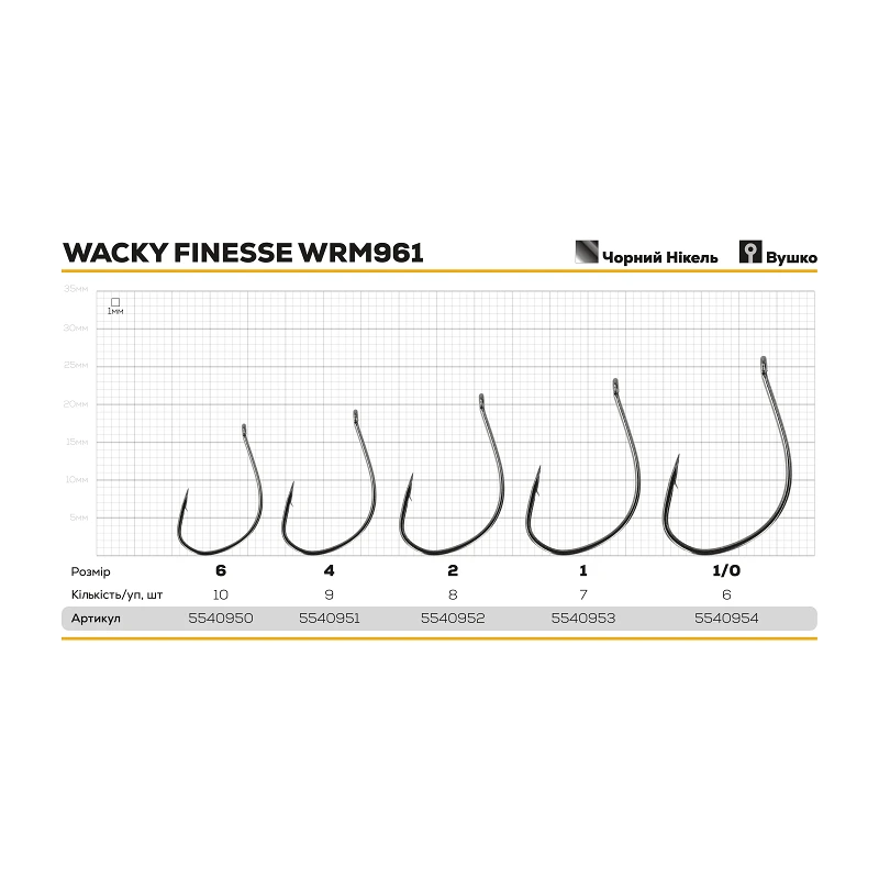 Гачок Hayabusa Wacky Finesse WRM961 - Фото №1