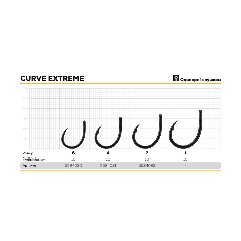 Гачок BKK Curve Extreme - Фото №1