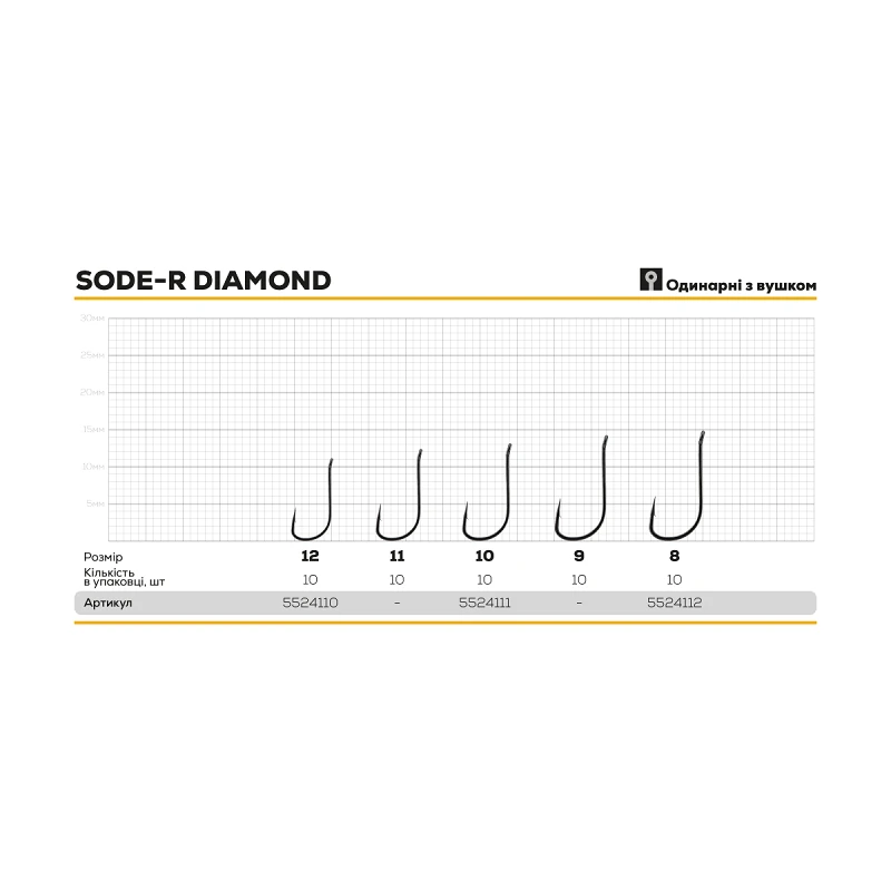 Гачок BKK Sode-R Diamond - Фото №1