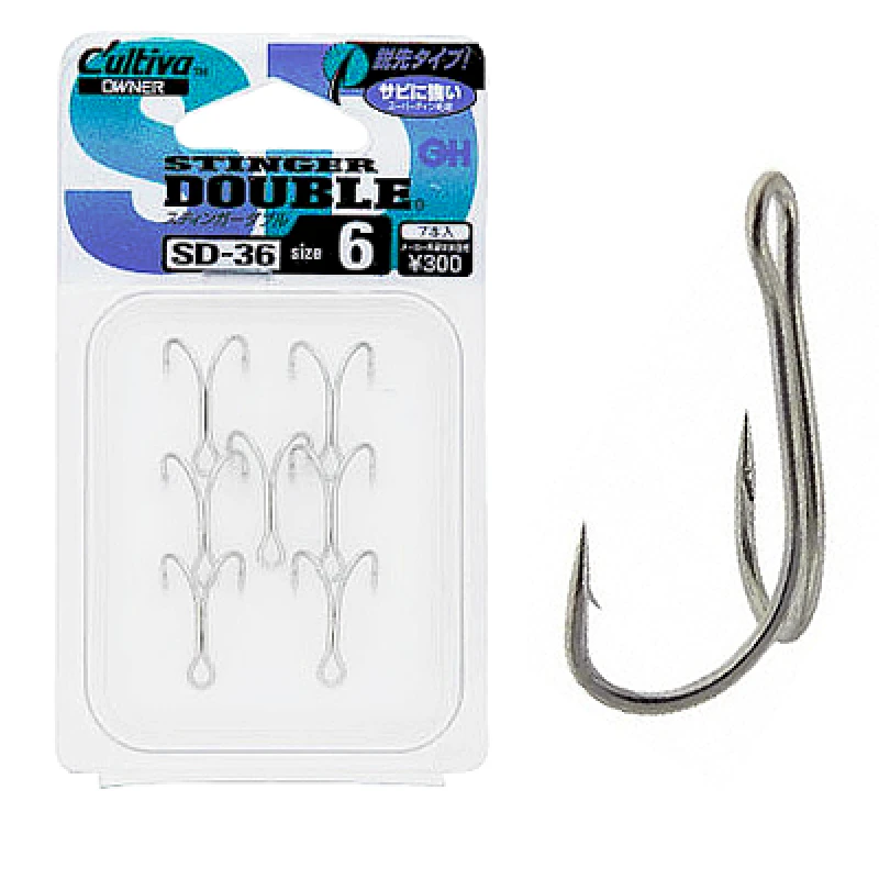 Крючок двойной Owner Stinger Double Hook SD-36TN - Фото №2