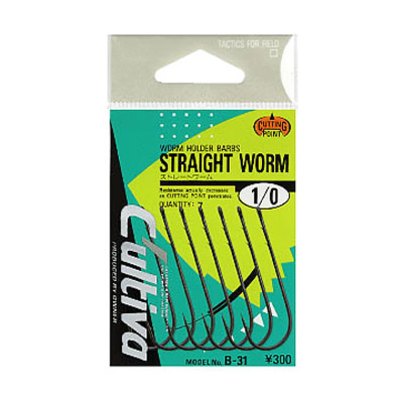 Крючок Owner Straight Worm B-31 - Фото №2