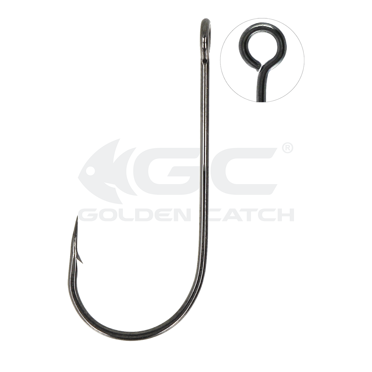 Golden Catch Hook Single Worm 1234BN