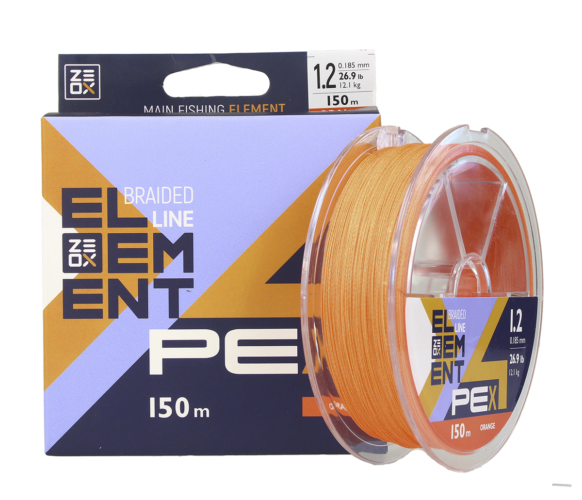 Шнур Zeox Element PE X4 150м Orange